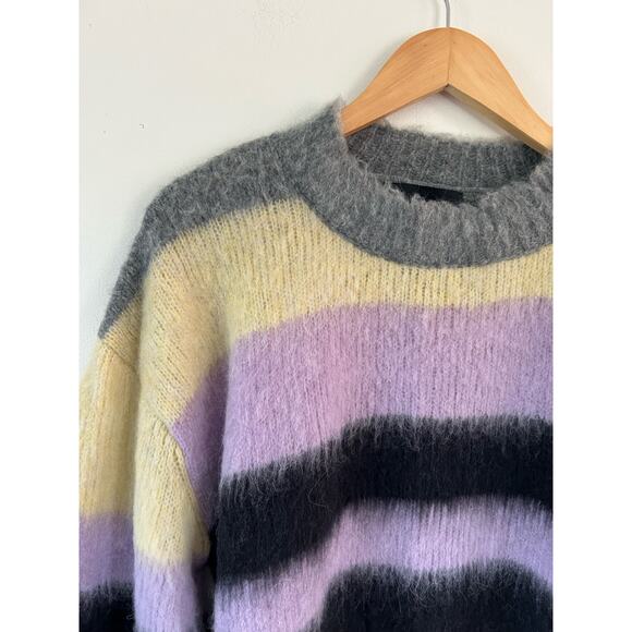 Marc Jacobs womens sweater size XL block stripes Alpaca/Wool blend - Picture 3 of 10